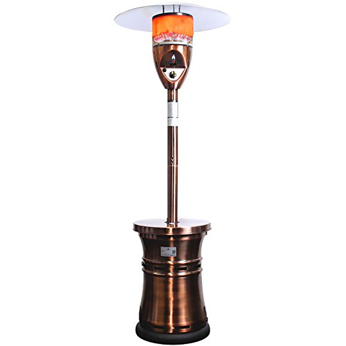 Lava Heat Italia Alto Liquid Propane Gas Patio Heater Brushed Copper