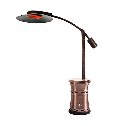 Lava Heat Italia Cantilever Commercial Dome Style Patio Heater Lhi-162 - Brushed Copper - Natural Gas