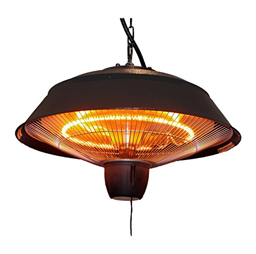 Ener-g Infrared Outdoor Ceiling Electric Patio Heater Hammered Brown