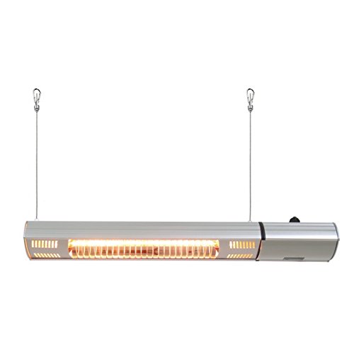 Energ Hea-21545 Aluminum Water And Dust Resistant Wall Ceiling Mount Electric Infrared Heater