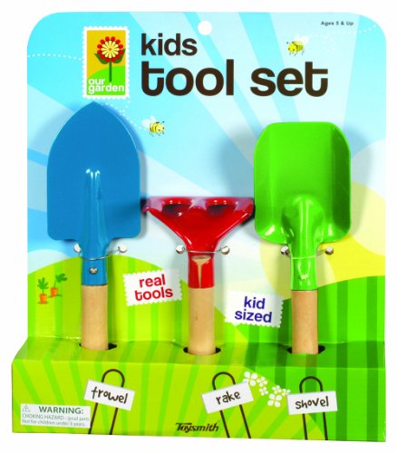 Toysmith Kids 3-piece Garden Tool Set