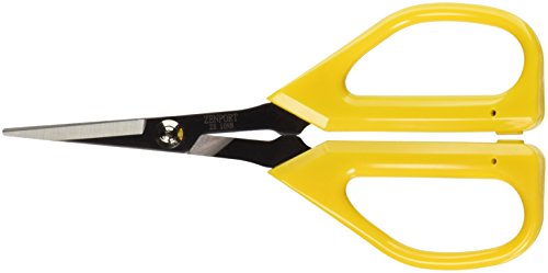 Zenport Zs109b Ergonomic Bent Handle Deluxe Bud Trimming Scissors For Garden Fruits And Grapes 65-inch