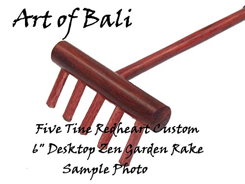 Art of Bali Custom Redheart Desktop Zen Garden Rake