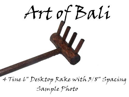 Art of Bali Zen Garden Rake Four Tine Desktop Rake - Zen Gardens