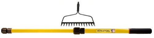 Inteletool Telescopic Garden Rake 2 to 4 foot