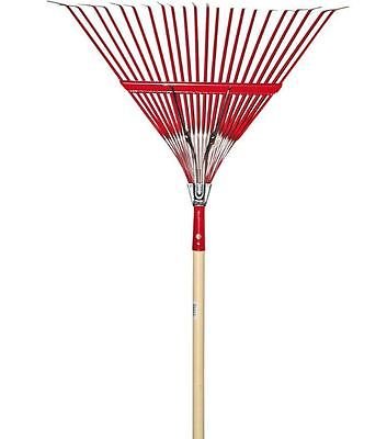 Metal Leaf Rake 225 in 22-Tine Outdoor Garden Fall Autumn Yard Grass Clean Tool