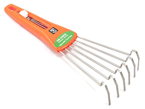 Small Garden Hand Rake - Adjustable Steel Shrub Rake From Mb Hana