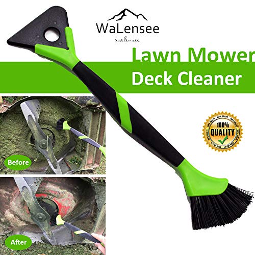 Walensee Lawn Mower Tools Lawn Mower Accessories Lawn Mower Deck Cleaner Lawn Mower Scraper Brush Mower Cleaner Mower Deck Brush Tractor Cleaning Tools 16 Inches Length