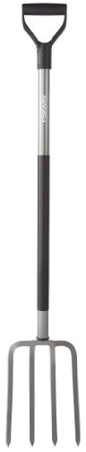 Fiskars 47 Inch Steel D-handle Ergo Garden Fork 333400-1001