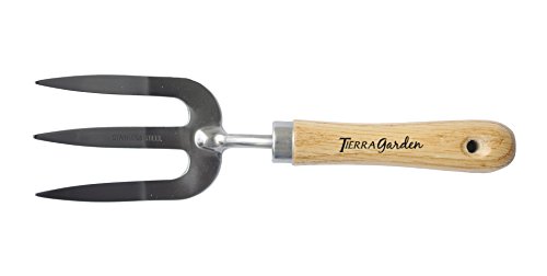 Tierra Garden 35-1806 Stainless Steel Hand Fork with Ash Wood Handle