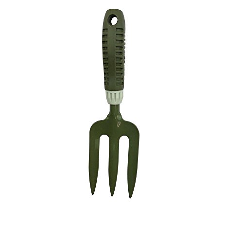 Worth Garden Powder Coating Carbon Steel Hand Fork Tool with Ergonomic Soft PVC Grip