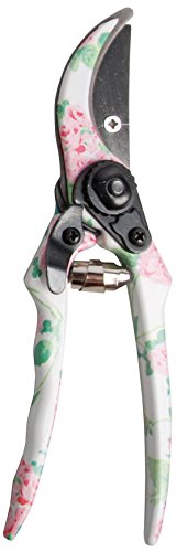 Esschert Design USA Rose Print Metal Garden Pruners