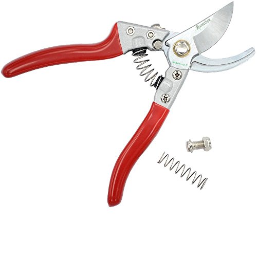 Hpowerbow Japanese Sk-5 High Carbon Steel Hand Pruner Pruning Snip Garden Shear Secateur Clipper Bypass Pruner Flower Scissor Bonsai Cutter Flower Scissors Automatical Flip Clock