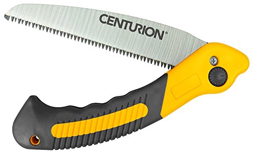 Centurion Folding Hand Saw - Camping Saw With 6 Rugged Steel Blade is Great For Cutting Clearing or Trimming Branches at Home Camping - Perfect for Survival Gear and Gardening Tools 6