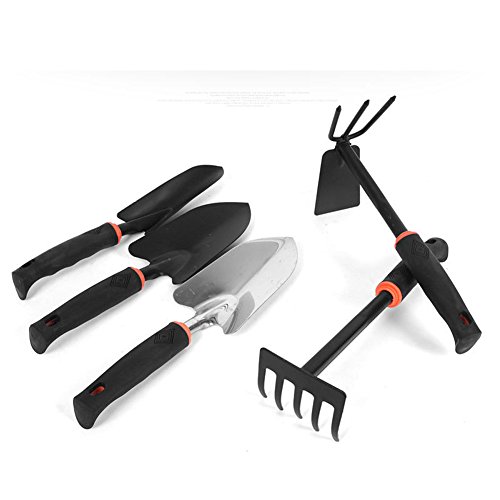 Dofover 5 Piece Softouch Garden Tool Set with Ergonomic Handles