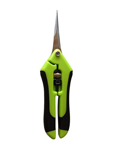 Garden Pruning Snips- Green Micro Tip Garden Shears For Precise Trimming - Lightweight Stainless Steel Hand Pruners