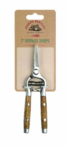 Joseph Bentley Traditional Garden Tools Bypass Snips Stainless Steel 7-inch