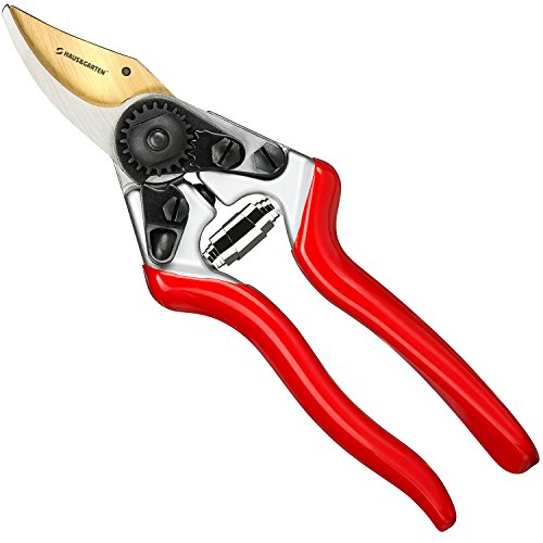 Titanium Pruning Shears - Best Bypass Pruner Garden Shearstree Trimmer - Ideal Shrub Plant Scissorsamp Rose