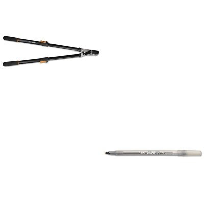 KITBICGSM11BKFSK91686935J - Value Kit - Fiskars Telescoping Power-Lever Bypass Lopper FSK91686935J and BIC Round Stic Ballpoint Stick Pen BICGSM11BK