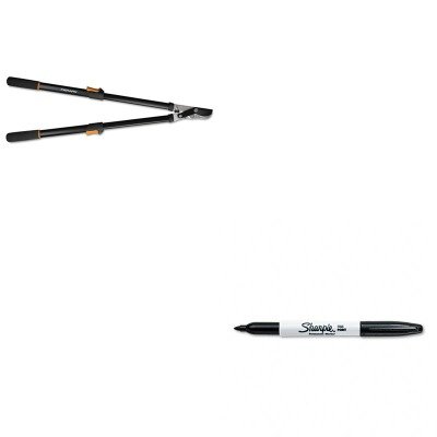 KITFSK91686935JSAN30001 - Value Kit - Fiskars Telescoping Power-Lever Bypass Lopper FSK91686935J and Sharpie Permanent Marker SAN30001