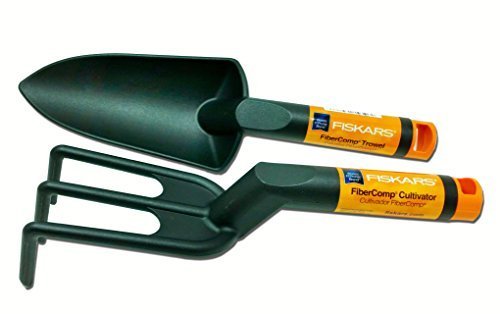 Fiskars Composite Trowel And Cultivator Gardening Tool Set