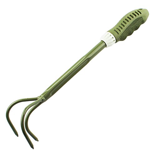 Garden Claw Rake and Cultivator Tool Green