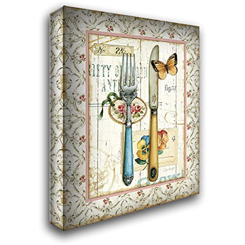 Rose Garden Utensils I 20x24 Gallery Wrapped Stretched Canvas Art by Audit Lisa