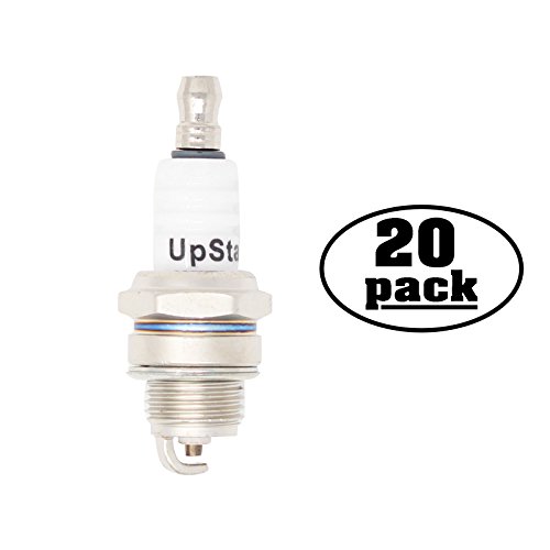 UpStart Components 20-Pack Replacement Spark Plug for Lawn Garden Edger HE250F - Compatible with Champion RCJ7Y NGK BPMR6F Spark Plugs