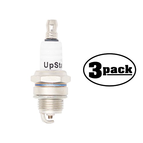 UpStart Components 3-Pack Replacement Spark Plug for Lawn Garden Edger HE225F HE2200LDC HE2600 HE2601 - Compatible with Champion RCJ7Y NGK BPMR6F Spark Plugs