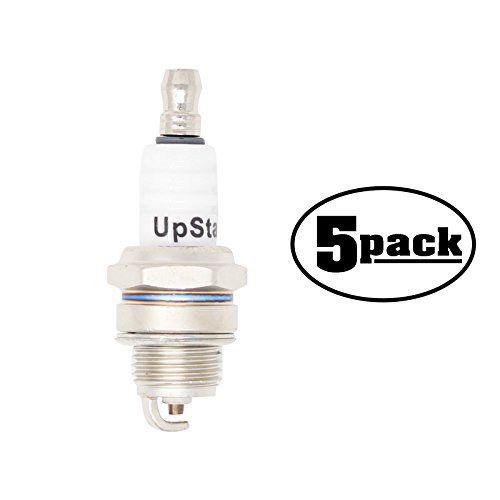 UpStart Components 5-Pack Replacement Spark Plug for Lawn Garden Edger HE225F HE2200LDC HE2600 HE2601 - Compatible with Champion RCJ7Y NGK BPMR6F Spark Plugs