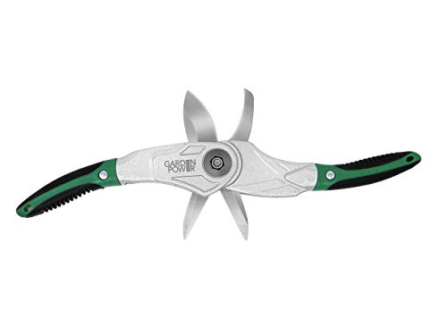 Garden Power Hand Pruner Shears 2 in 1 Multi-Cutter Unique Locking Design Allows Switching Between Pruner and Shear snipping Function Tree Trimmers secateurs Clippers for Garden Hedge Shears