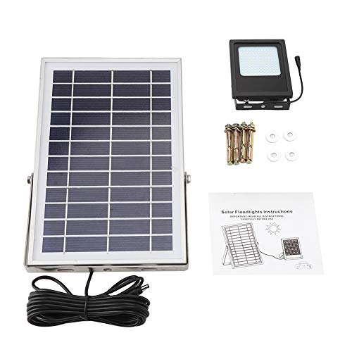 Solar Powered Flood Light 6V 6W Solar Motion Light with 120Pcs LEDs and IP66 Waterproof for Pathway Lawn Landscape Garden Backyard Gutter Swimming Pool Warm White Light