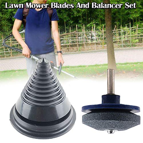 Celiy Balancer Kits Lawn Mower Blades Garden Tool Sharpener for Power Hand Drill and Balancer Set Home Kitchen Bathroom Decor