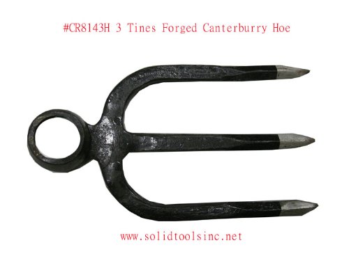 Canterbury Hoe Fork Head Forged 3 Prongs