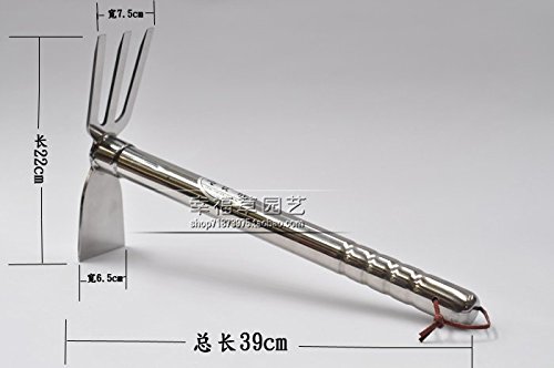 Stainless Steel Garden Hoe fork Agricultural Garden Tools Stainless Steel Handle