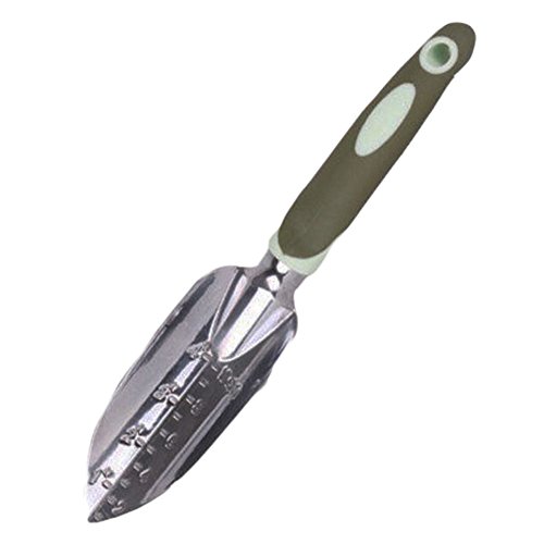 Green Handle Metal Garden Weeder Gardening Trowels Shovels