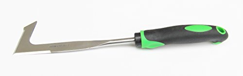 Stainless Steel Garden Tool - Premium Garden Hand Tool - Stainless Steel Blade Mirror Polishing - with Soft dual-color Ergonomic Handle Patio Weeder