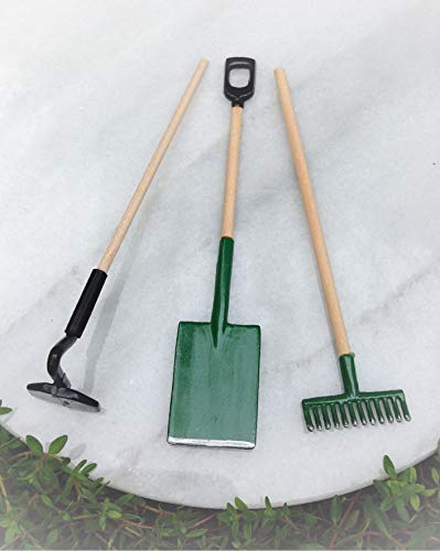 Dollhouse Accessories Shovel Hoe Rake Tool Set Miniature Magic Scene Supplies Your Fairy Garden - Outdoor House Decor