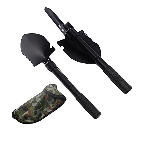 nono 2017 Multifunctional Chinese Military Folding Portable Shovel Hoe for Ice Fishing Garden Camping Hunting Outdoor Survival Tool