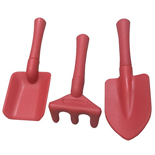 Kids Helper Mini Garden Tools Set for Children 3 Pieces Red