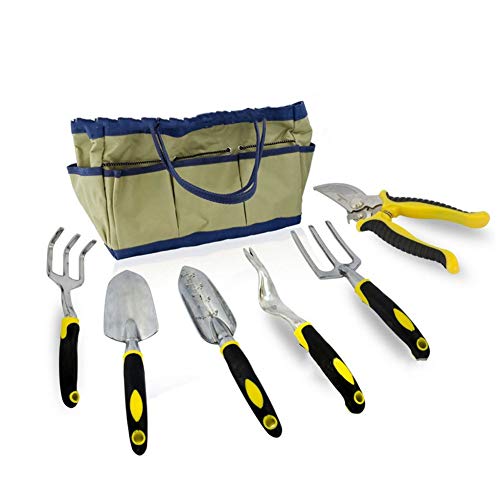 LTLCBB Garden Tools Set Metal Antirust Plastic Patio Garden Greening Prune Oxford Cloth Bag Tool KitGardening Tool Gift Outfit