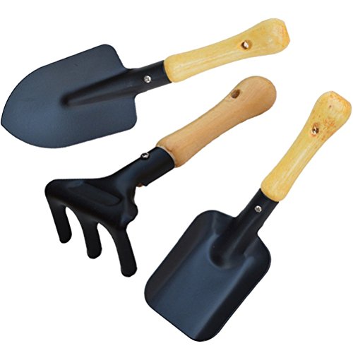 Always Pretty Gardening Plant Pot Multifunctional 3 piece Garden Tools Rake shovel Spade