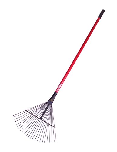 Bully Tools 92312 Leaf And Thatching Rake With Fiberglass Handle And 24 Spring Steel Tines
