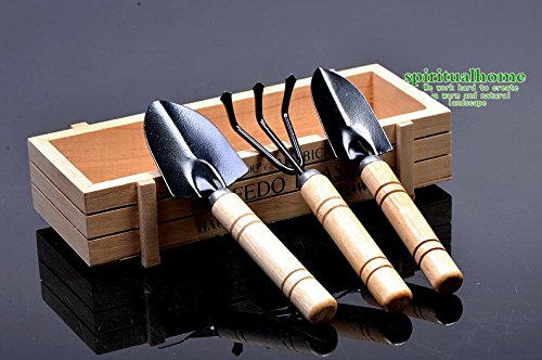 Sun-e 3 Pcs Set Mini Garden Plant Tool Gardening Tool Shovel Rake