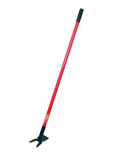 Bully Tools 92357 12-gauge 2-prong Weeding Hoe With Fiberglass Handle