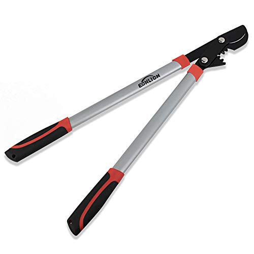 EONLION Lopper Shears Professional Compound Action Bypass Lopper Tree Trimmers Secateurs 27-Inch Length with 20-Inch Handle Shock Absorbing Effort-Saving Garden Lopper Pruning Tool