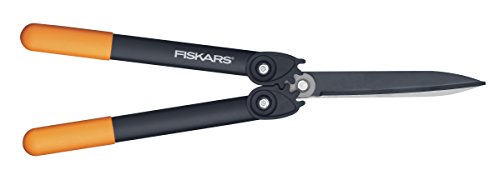Fiskars PowerGear II Hedge Shear Non-Stick Coating Stainless Steel Blades Length 57 cm HS72 BlackOrange 1000596
