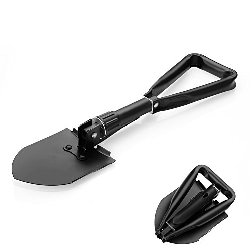 Sienoc E-tool Entrenching Shovel Folding Spade Survival Pick With Cover