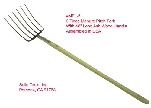 6 Tines Forged Manure Pitch Fork