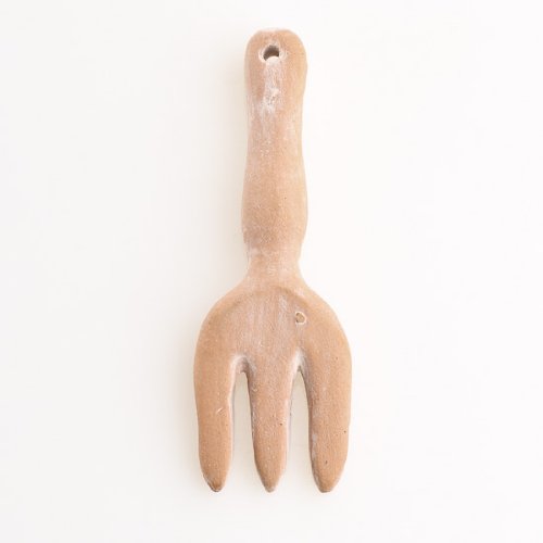 Cute Miniature Terra Cotta Garden Pitch Fork for Displays Crafting and Designing- Package of 12